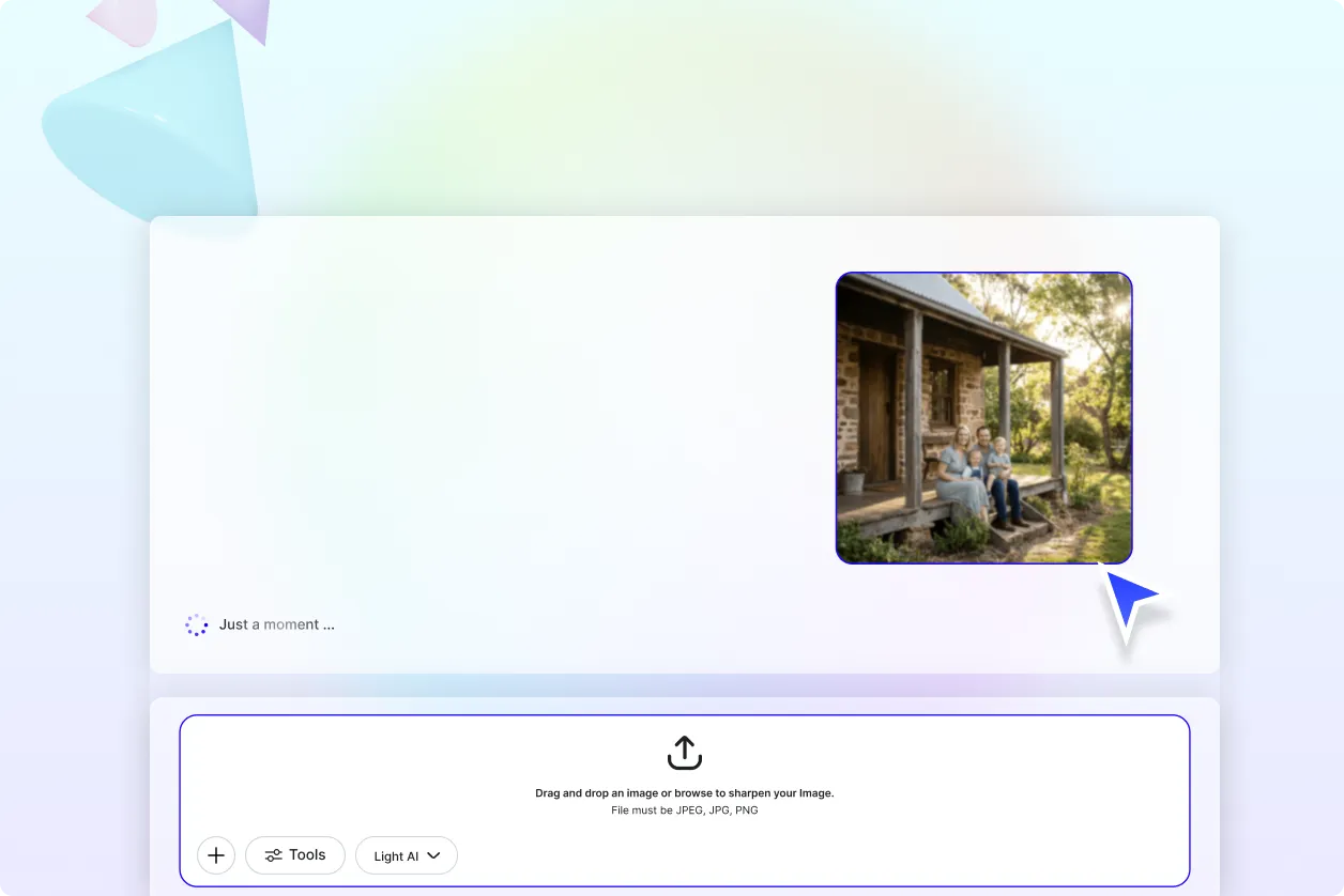 Free AI Image Sharpen Tool, AI Image Sharpen Online